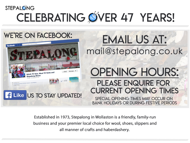 Stepalong, Celebrating over 47 years of trading in Wollaston.